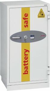 Tresor Battery Commander, Schlüssel-Schloss, Volumen 220 Liter, weiß