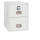Tresor Vertical Fire File, elektrisches Schloss, 2 Schubladen, Volumen 51 Liter, weiß