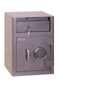 Einzahlungstresor Cash Deposit, elektrisches Schloss, Volumen 47 Liter, graphitgrau