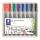 Lumocolor Flipchart marker, Rundspitze 2 mm blau, schwarz, rot, grün, orange, violett, 8er Etui