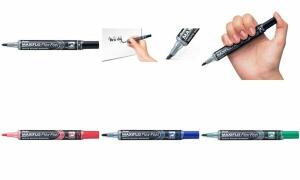 Pentel Whiteboard-Marker MAXIFLO Fl ex-Feel, schwarz (5102504)