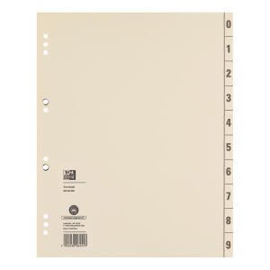 Oxford Trennblätter, 2-seitig bedru ckt, chamois, 240 x 300mm (61064550