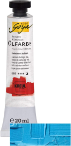 SOLO GOYA Feinste Künstler-Ölfarbe Lichtblau 20 ml Tube