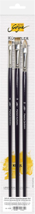 SOLO GOYA Künstlerpinsel Premium Synthetics 3er Set