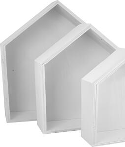 KREUL Holzboxen Häuser 3er Set