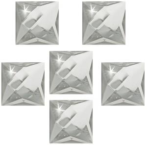 KREUL Schmucksteine XXL Quadrate klar 30 mm 6 St.