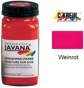 KREUL Javana Seidenmalfarbe Weinrot 1 Ltr.