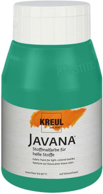 KREUL Javana Stoffmalfarbe für helle Stoffe Dunkelgrün 500 ml