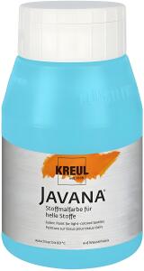 KREUL Javana Stoffmalfarbe für helle Stoffe Türkisblau hell 500 ml