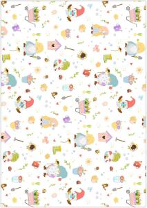 TRANSP.PAPIER "GARTENWICHTEL"115G.A4,5BL.MOT.01