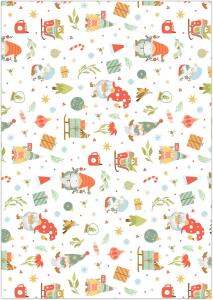 TRANSP.PAPIER "WEIHNACHTSWICHTEL"115G.A4,5BL.MOT.3