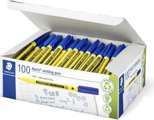 Staedtler Schulbox Noris wr. pen, blau, 100ST