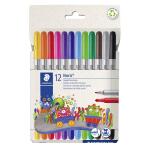 Staedtler Fasermaler D.spitze Noris 12St Etui