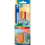 Staedtler Fasermaler D.spitze Twin Color 6St