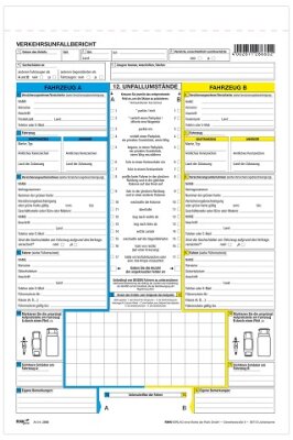 Europäischer Verkehrsunfallbericht - SD, DIN A4, 1 Pkg. à 10 Stk.