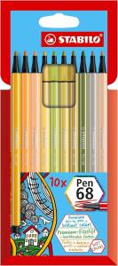 STABILO Pen 68 10er Kartonetui neue Farben