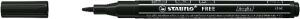STABILO FREE Acrylic T100 schwarz mit Sleeve