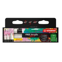 STABILO FREE Acrylic Mix weiß NEU