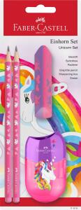 Faber Castell Bleistiftset Einhorn 2 Bleist HB Rad+Sp