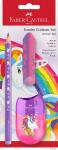 Faber Castell Bleistiftset Einhorn 2 Bleist HB Jumbo Rad+Sp