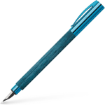 Faber Castell Füller Ambition Blue Wood Feder EF