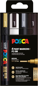 Faber Castell Marker UNI POSCA PC-5M 1,8-2,5 4er SWGS