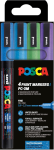 Faber Castell Marker UNI POSCA PC-3M 0,9-1,3 4er Glitter c