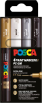 Faber Castell Marker UNI POSCA PC-1MC 0,7 mm 4er Set SWSG