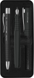 Faber Castell Füller Poly Pen und Kugelschreiber schwarz
