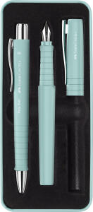 Faber Castell Füller Poly Pen und Kugelschreiber caribicblue