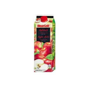 WESERGOLD 32801 Apfelsaft klar 100% 8 x 10L
