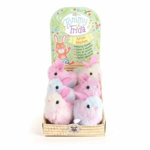 TRENDHAUS 960955 Tommy & Frida Aufziehfigur Hasen