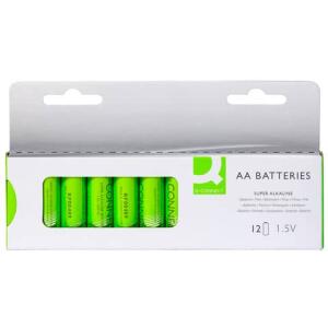 Q-CONNECT KF00644 Mignon Batterie AA/LR6 12ST grün