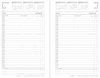 CHRONOPLAN 50815 Tagesplan Buchkalender Hardcover A5 2025 schwarz