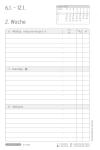 CHRONOPLAN 50825 Wochenplan Buchkalender Hardcover Mini 2025 schwarz
