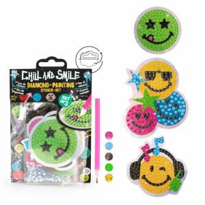 TRENDHAUS 964267 Diamond Painting Set Chill & Smile