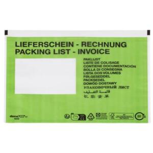 DOCUFIX 2FVDO340203 PAPIER Dokumententasche C5 LS/RG grün 500 Stück