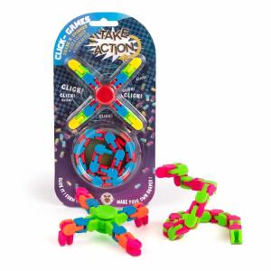 TRENDHAUS 959584 Take Action Sport Fidget Toy Click and Spin sortiert
