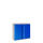 PHOENIX SCL0891GBK Stahl Vorhangschloss Flügeltürenschrank 2 Fachböden grau/blau