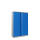 PHOENIX SCL1491GBK Stahl Vorhangschloss Flügeltürenschrank 3 Fachböden grau/blau