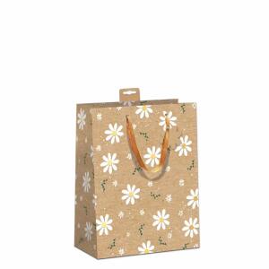 SKORPION 7549-2406-M 23x18x10cm Geschenktragetasche Kraftkarton Blümchen
