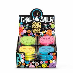 TRENDHAUS 966100 Neon Haftnotiz Chill & Smile sortiert