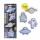 TRENDHAUS 961907 Space Adventure Haftnotizblock Sticky Notes sortiert