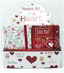 Kladde "Heart/Flower", A6, DOTS , 4 Motive, 16...