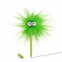 TRENDHAUS 963802 HERBS Kugelschreiber Flauschig crazy green