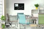 SIGEL B1301 Glas-Magnettafel Be!Board - 90 x 60 x 0,90 cm - schwarz