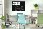 SIGEL B1401 Glas-Magnettafel Be!Board - 120 x 90 x 0,90 cm - schwarz