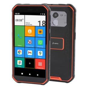 OLYMPIA 2288 / TREK Outdoor Mobiltelefon TREK schwarz/orange