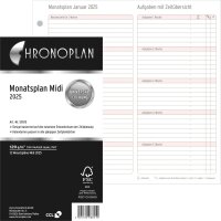 CHRONOPLAN 50515 Monatsplan Midi 2025