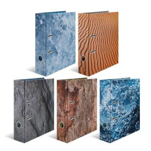Herma Motiv-Ordner Karton A4, 7 cm Rückenbreite Nature 5er-Sortierung